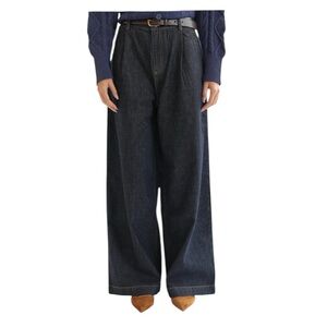 Beaulares Australian Dark Blue High waist Wide leg Denim